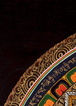 Meditative Mandala Thangka | Traditional Tibetan Art | Wall Decors