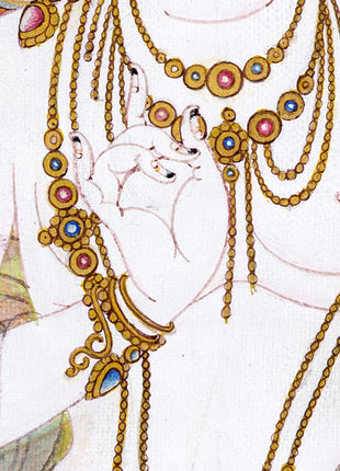 Yeshe Tsogyal | Wisdom Dakini | Handpainted Tibetan Thangka
