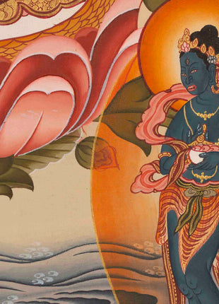 Female Bodhisattva Art | White Tara Thangka | Religious Wall Decors