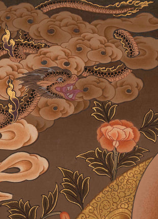 4Armed Chengrezig Thangka | Traditional Buddhist Painting