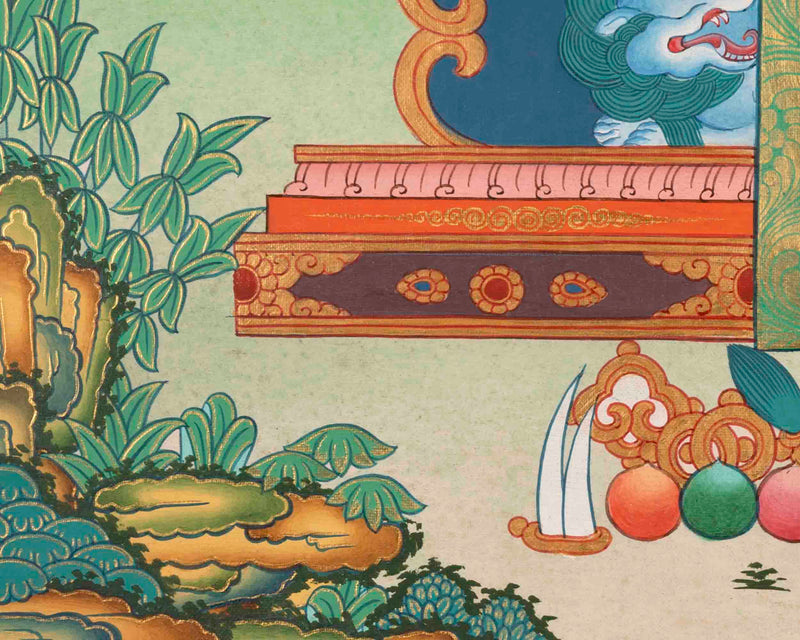 Healing Buddha | Medicine Buddha Thangka | Traditional Buddhist Art