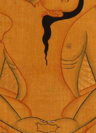 Gold Style Buddha Thangka | Samantabhadra Yab Yum Buddha Art