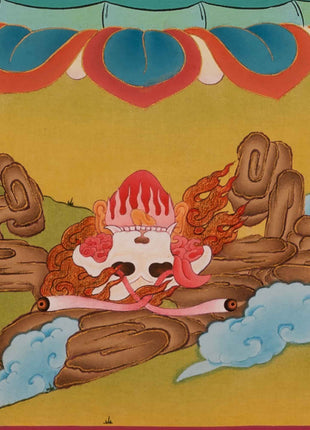 Hand-Painted Chakrasamvara Empowerment Thangka | Tibetan Yidam Thangka