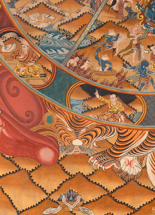 Wheel Of Life Thangka | Hand-Painted Tibetan Buddhist Thangka