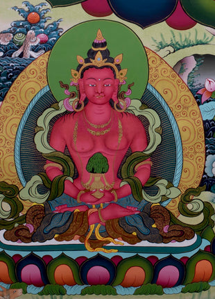 Tibetan White Tara | Hainpainted Tara Thangka