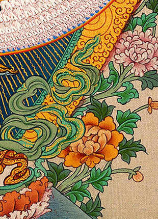 Traditionally Hand-Painted Chenrezig 1000 Arms Thangka | Himalayan Buddhist Sacred Art