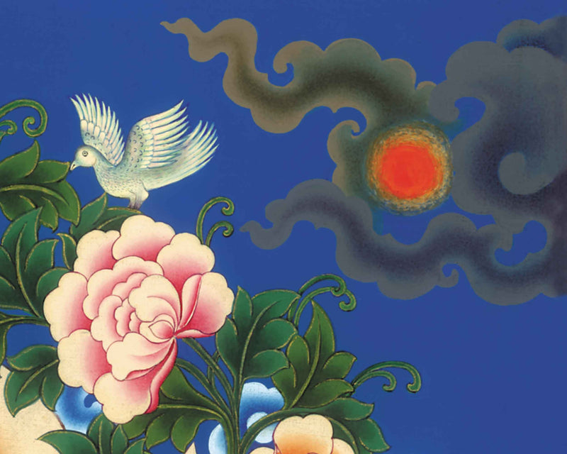 Chenrezig Bodhisattva Of Compassion Thangka Print | Wall Hangings