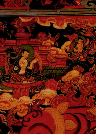 Tibetan Wheel Of Life Thangka | Traditional Samsara Painting | Wall Decors