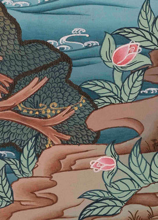 Padmasambhava Guru | Buddhist Thangka | Religious Wall Decors
