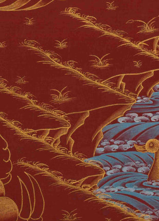 Buddha Amitayus Thangka | 24k Gold High Quality Art | Religious Painting