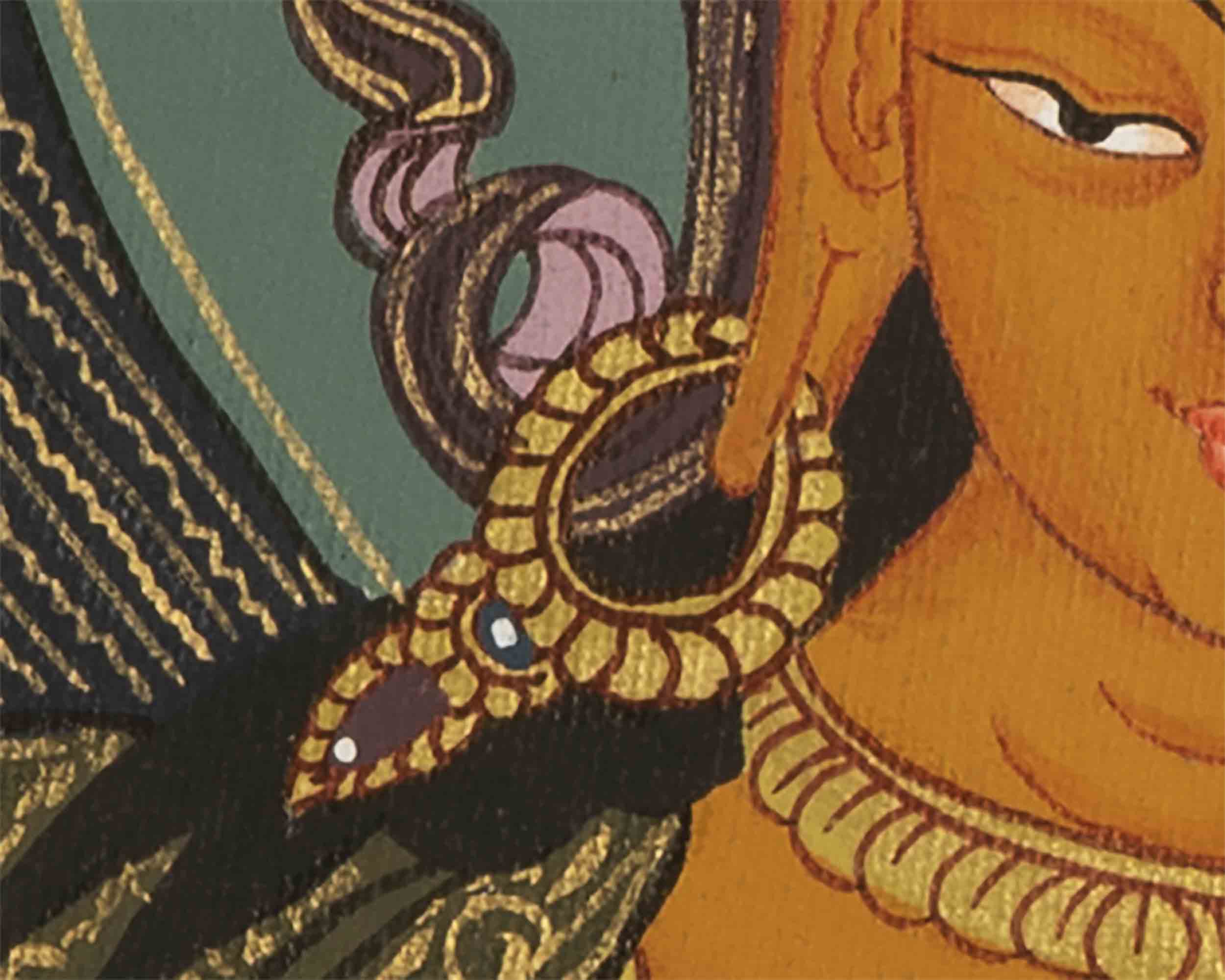 Manjushree Thangka Art | HandPainted Buddhist Art