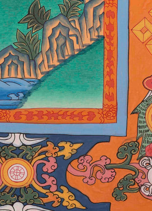 Bhaisajyaguru Thangka | Medicine Buddha | Religious Wall Decors