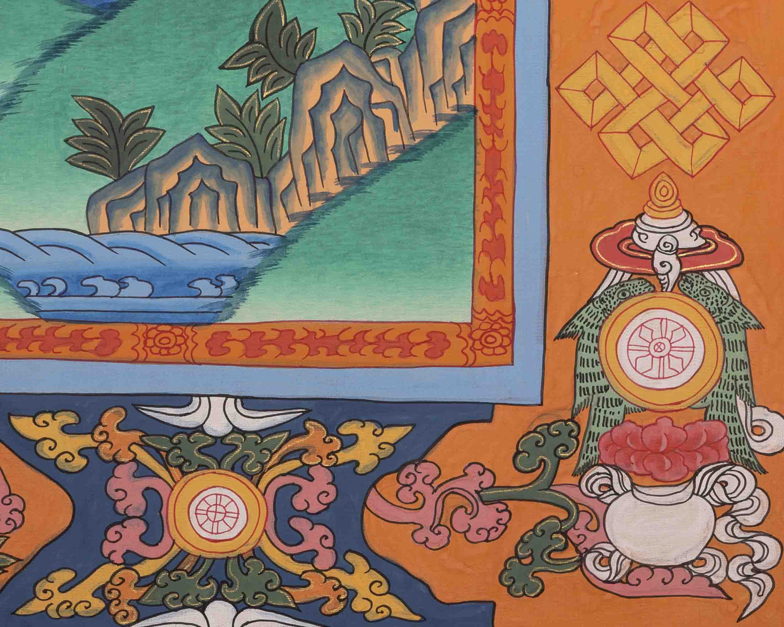 Bhaisajyaguru Thangka | Medicine Buddha | Religious Wall Decors