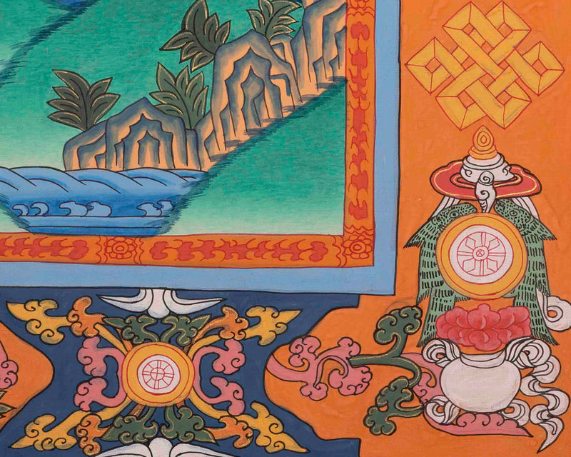 Bhaisajyaguru Thangka | Medicine Buddha | Religious Wall Decors