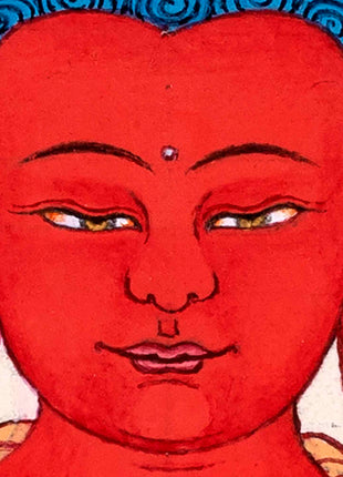 Amitabha Buddha Images Thangka Painting | Hand Painted Art for Meditation