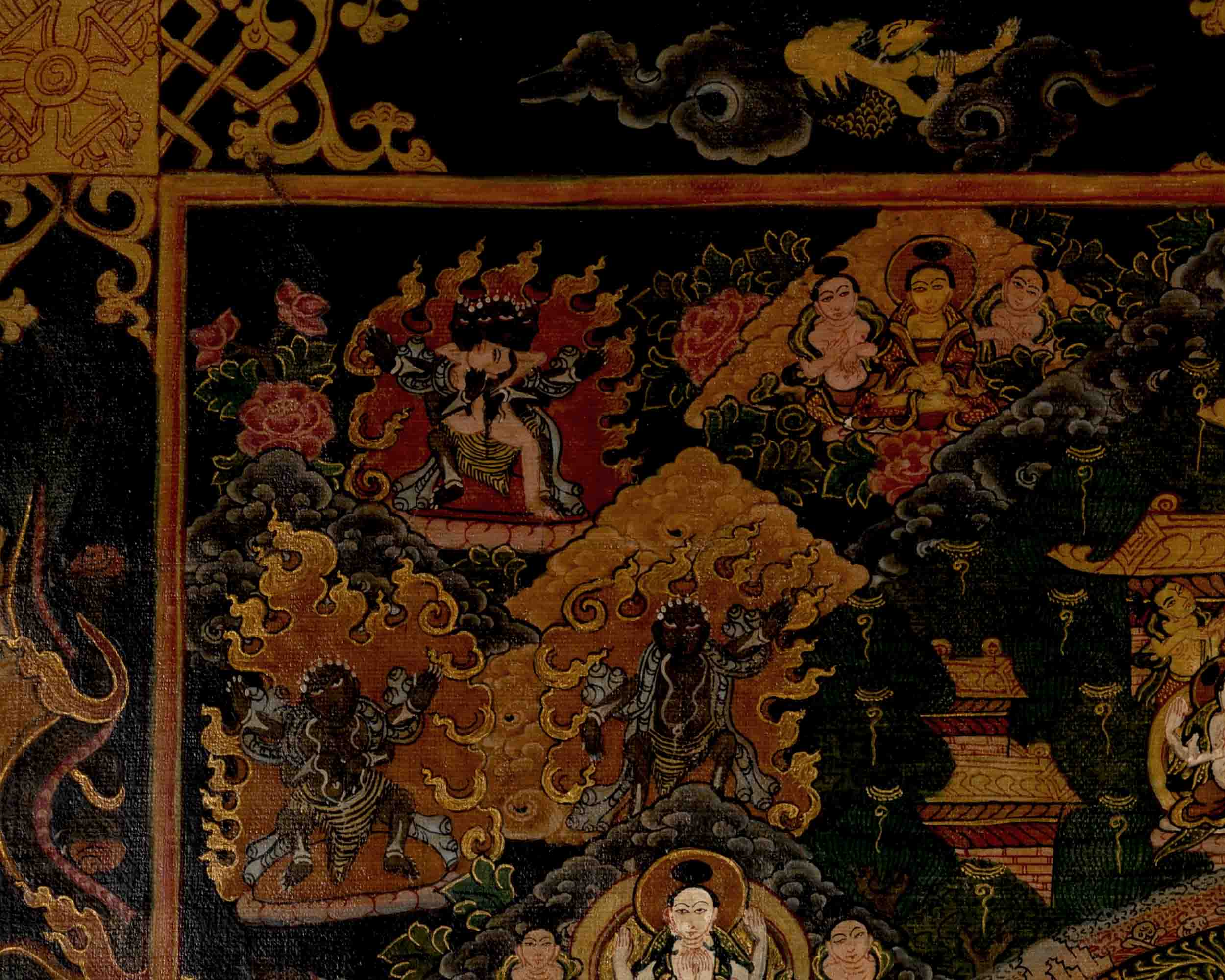 Vajravarahi Yogini Mandala | Traditional Tibetan Thangka | Wall Decors