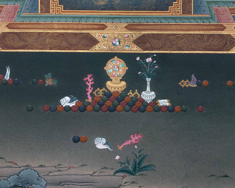 Buddha Shakyamuni Thangka, High Quality Canvas Print