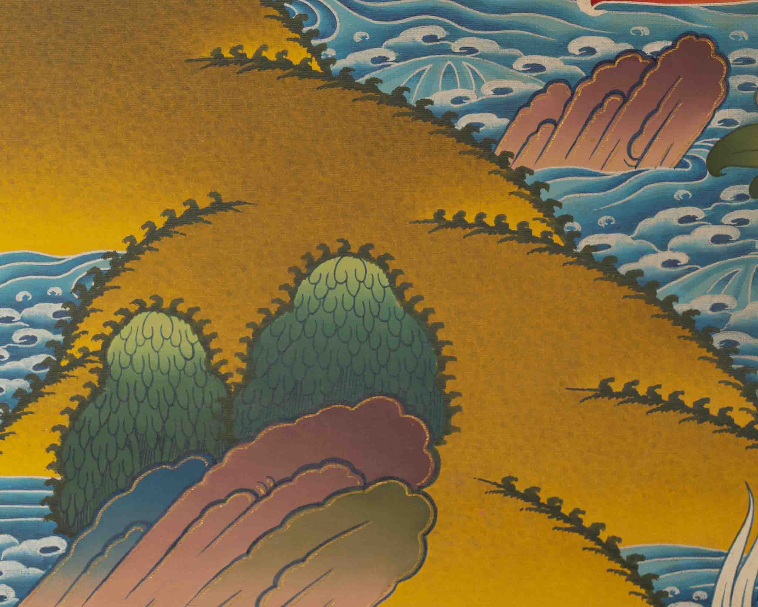 White Tara Thangka | Religious Buddhist Paintinig | Wall Decors