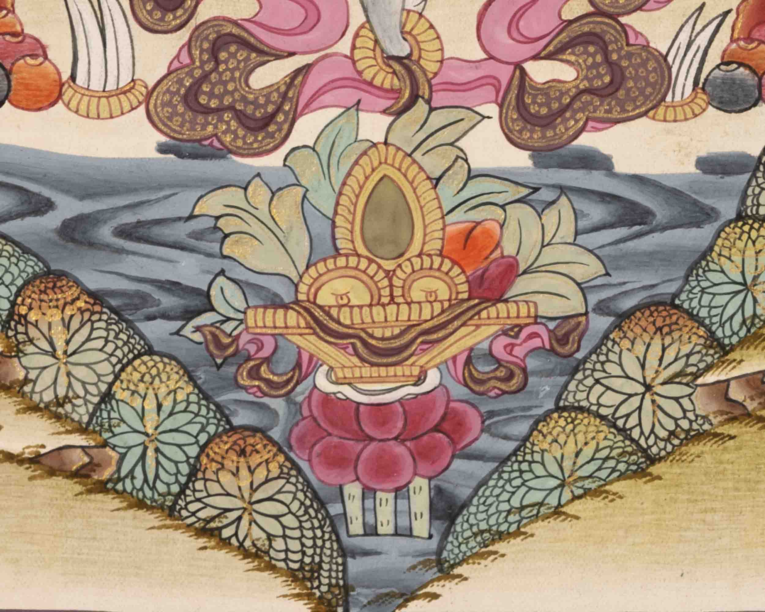 Avalokitesvara Chengrezig Thangka | Traditional Tibetan Art