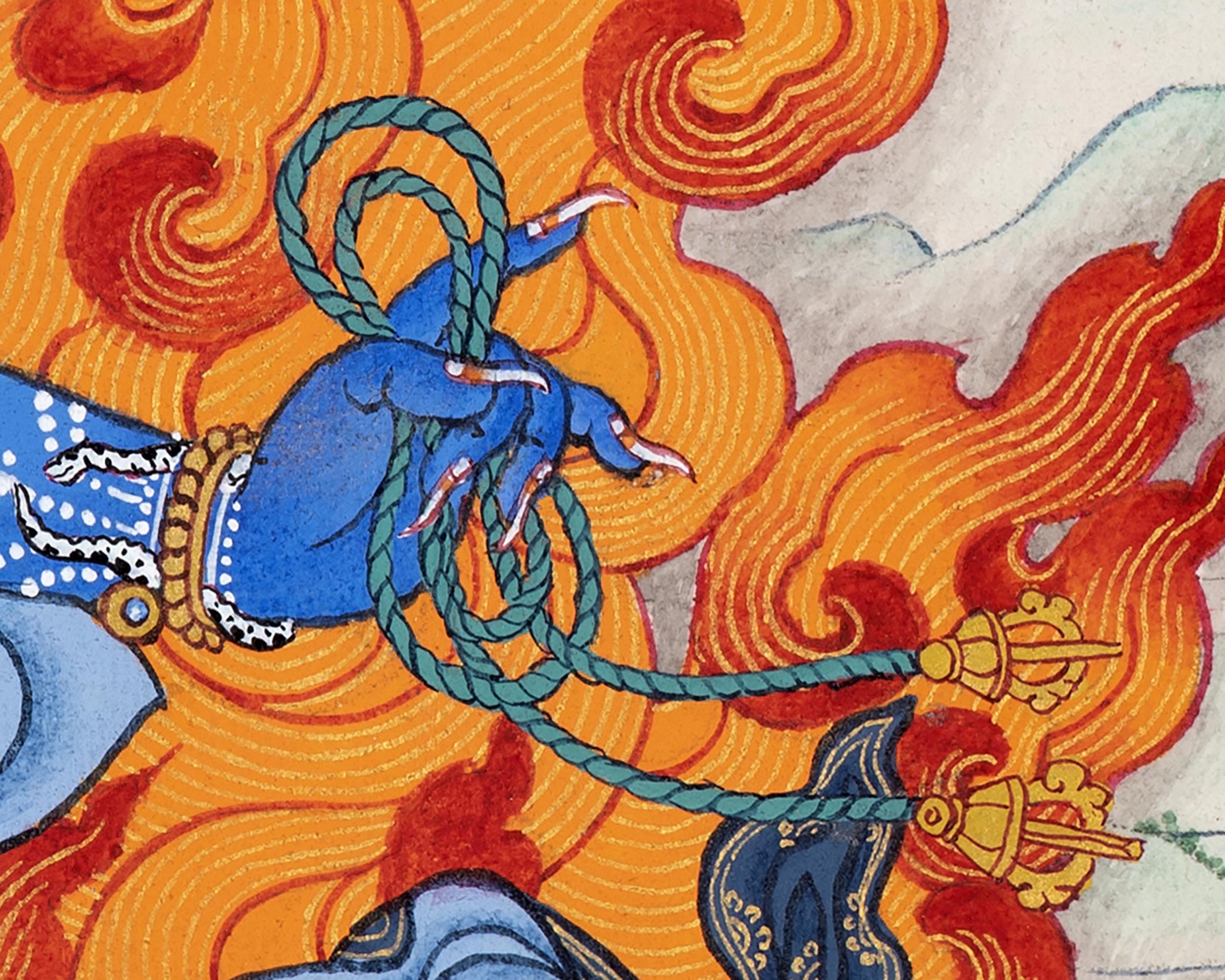 Butadamara Thangka | Sakya Vajrapani  | Tibetan Buddhist Art