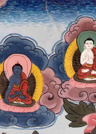 Rare Green Tara Thangka  | Vintage Tibetan Wall Decor