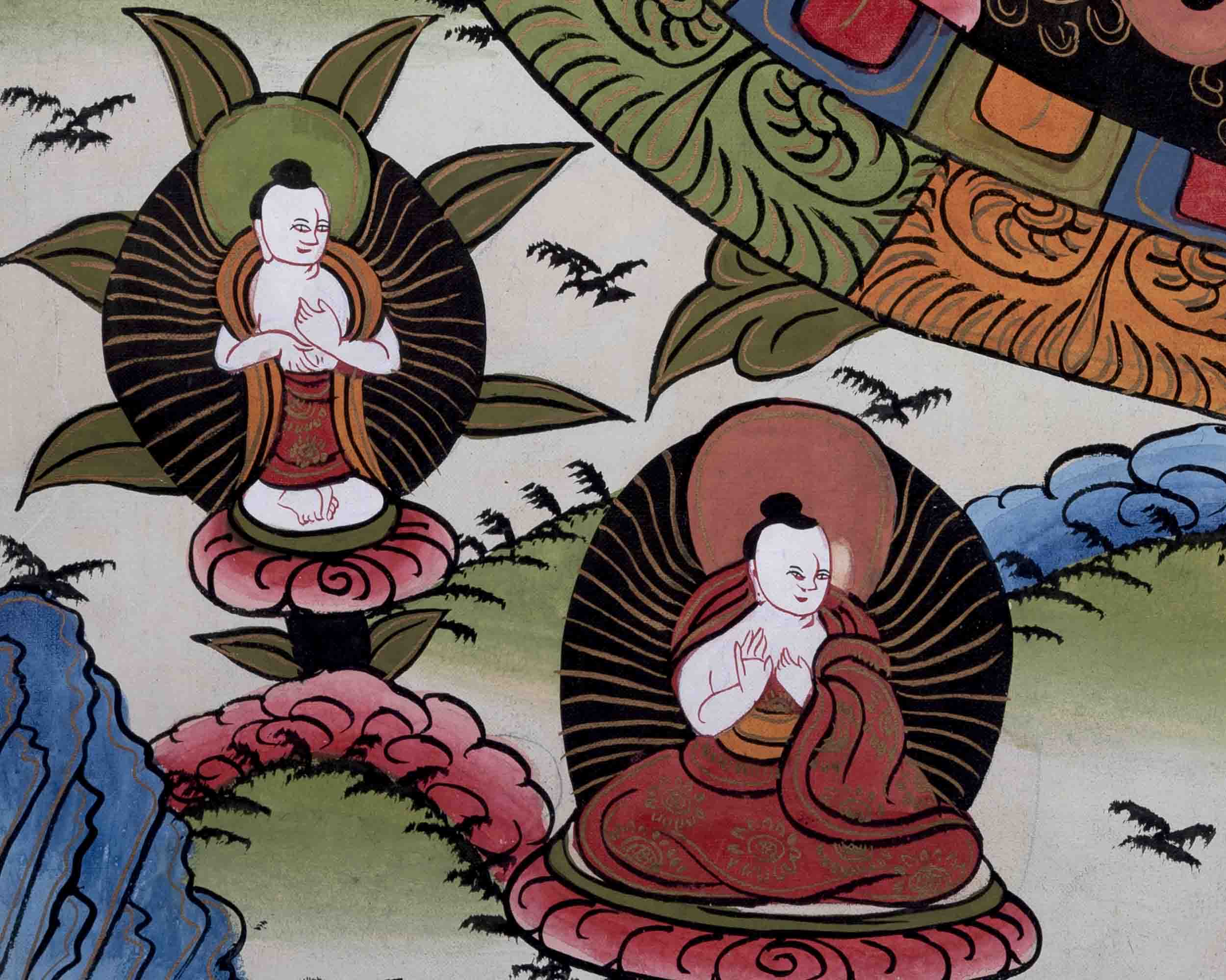 Three Mandala Thangka | Religious Buddhist Painting | Wall Decors