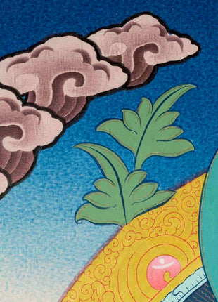 White Tara | Female Bodhisattva Thangka | Religious Buddhist Paint