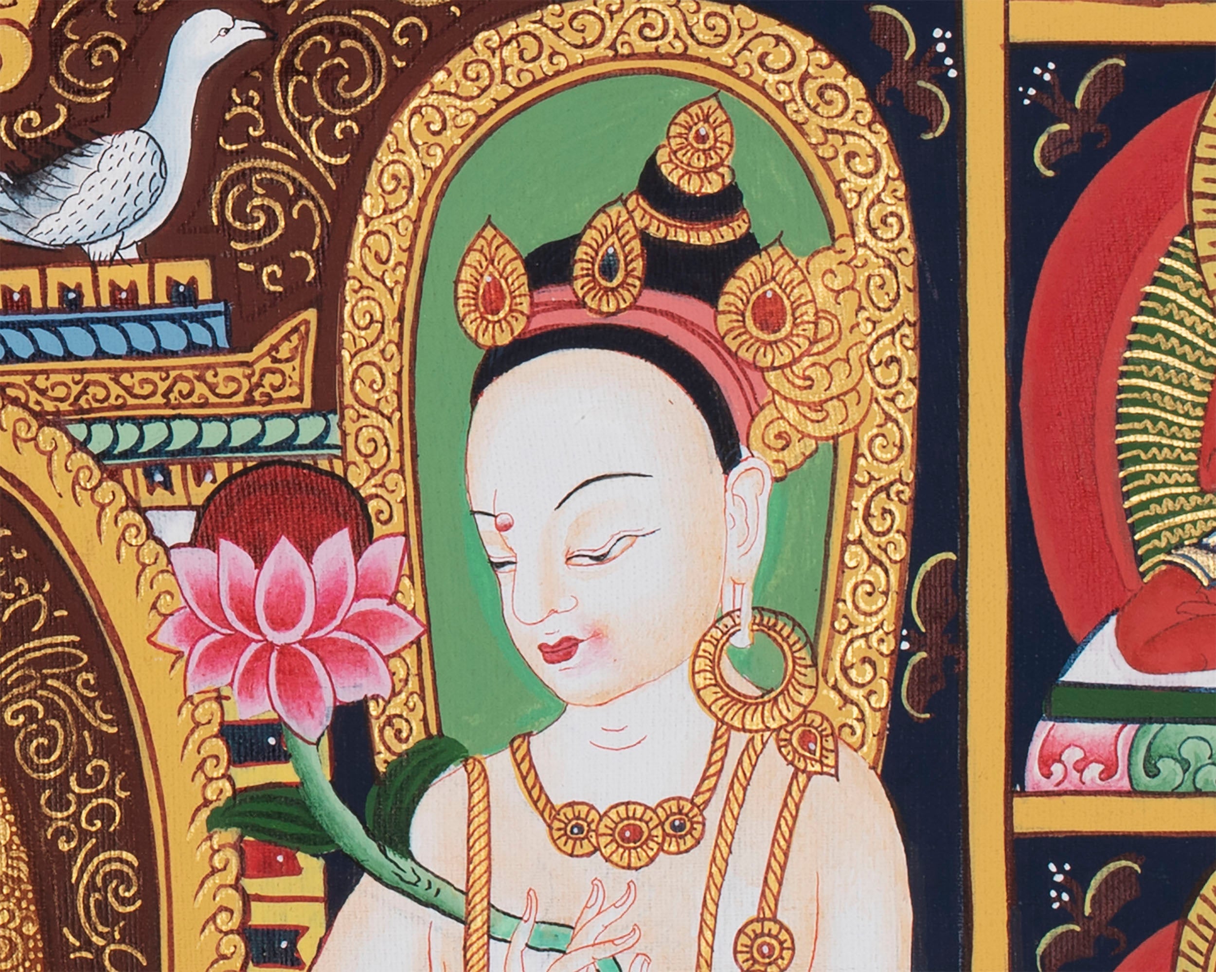 Shakyamuni Buddha Kadampa Art | Buddhist Thangka Painting