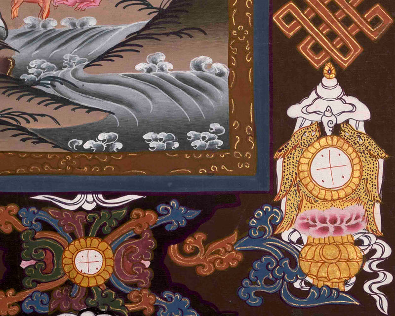 Avalokitesvara Chenrrsig Thangka | Bodhisattva Of Compassion | Wall Decors