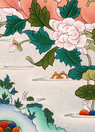 Dakini Mandarva Thangka |  Mother Bodhisattva Himalayan Buddhist Deity