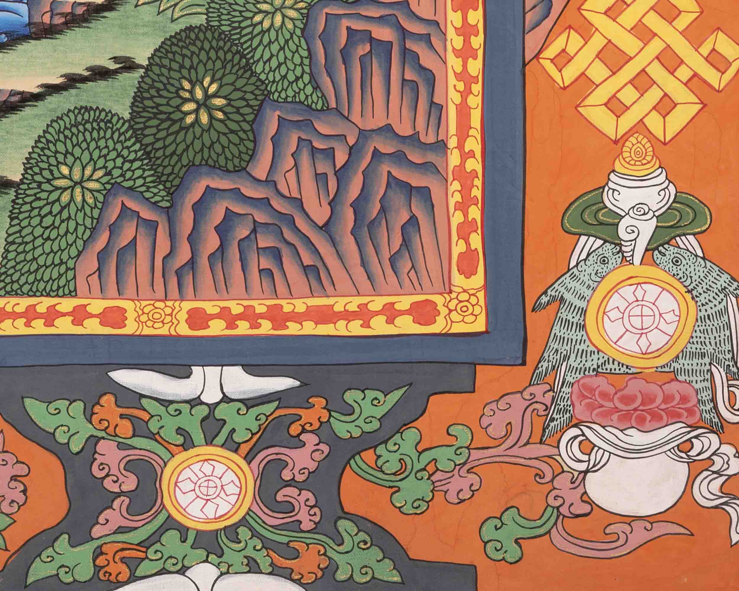 White Tara Thangka | Religious Tibetan Artwork | Wall Decors