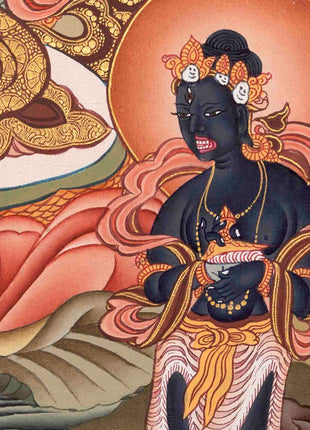Traditional White Tara Thangka | Religious Artwork | Wall Decors