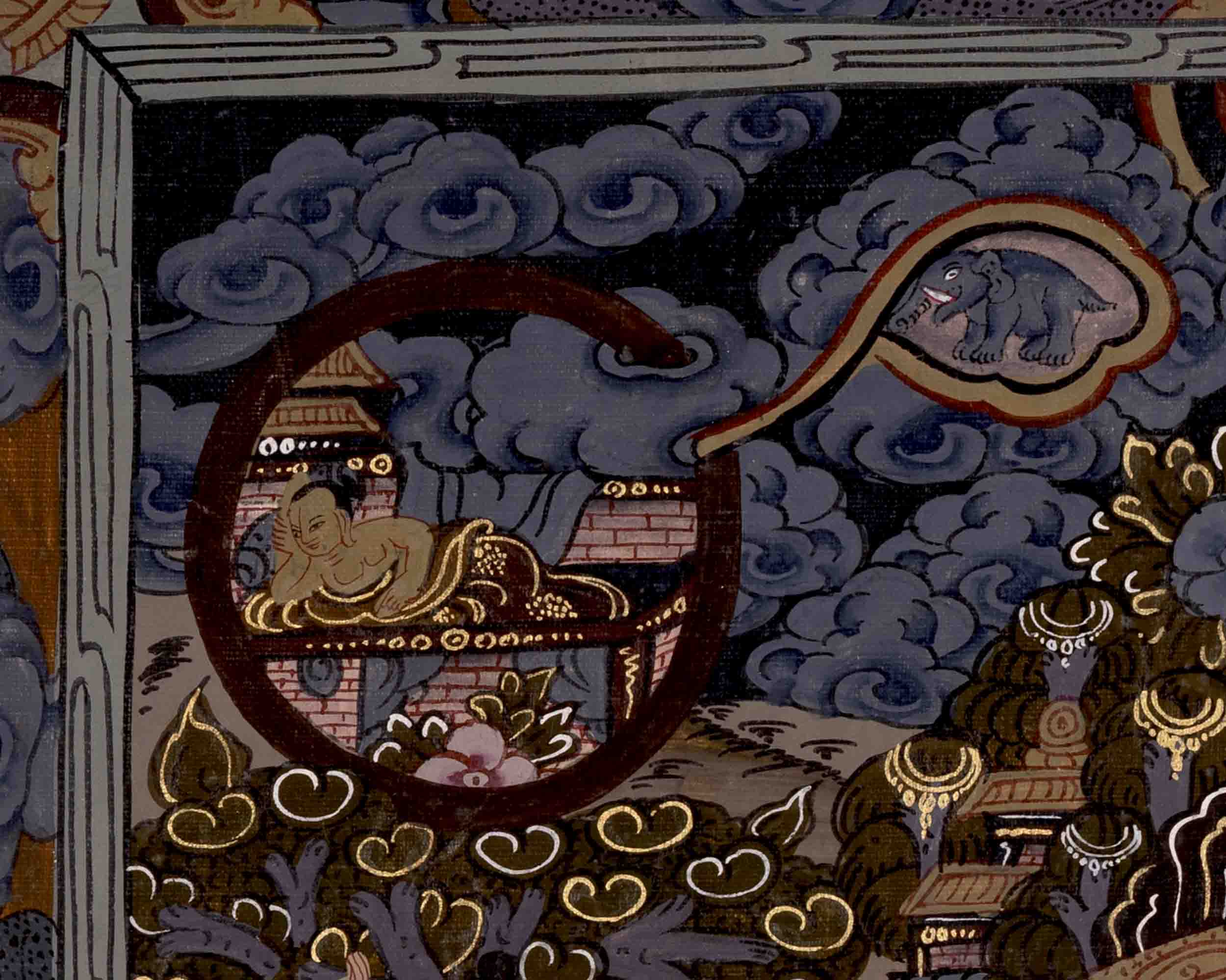 Shakyamuni Buddha Life | Wall Decors | Traditional Thangka Art