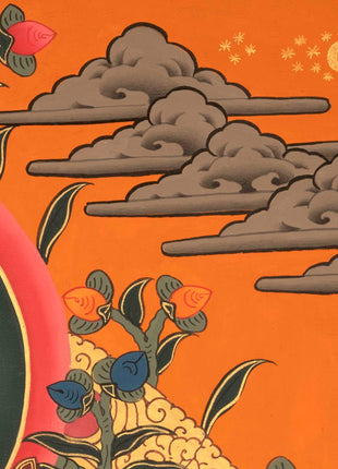 Quality Green Tara Thangka | Handpainted Buddhist Art | Wall Decors