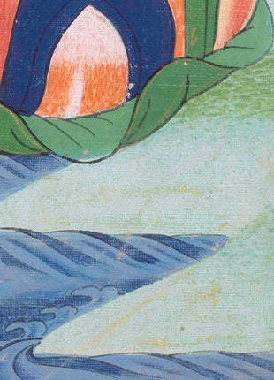 Vintage Shakyamuni Buddha | Traditional Buddhist Thangka | Wall Decors