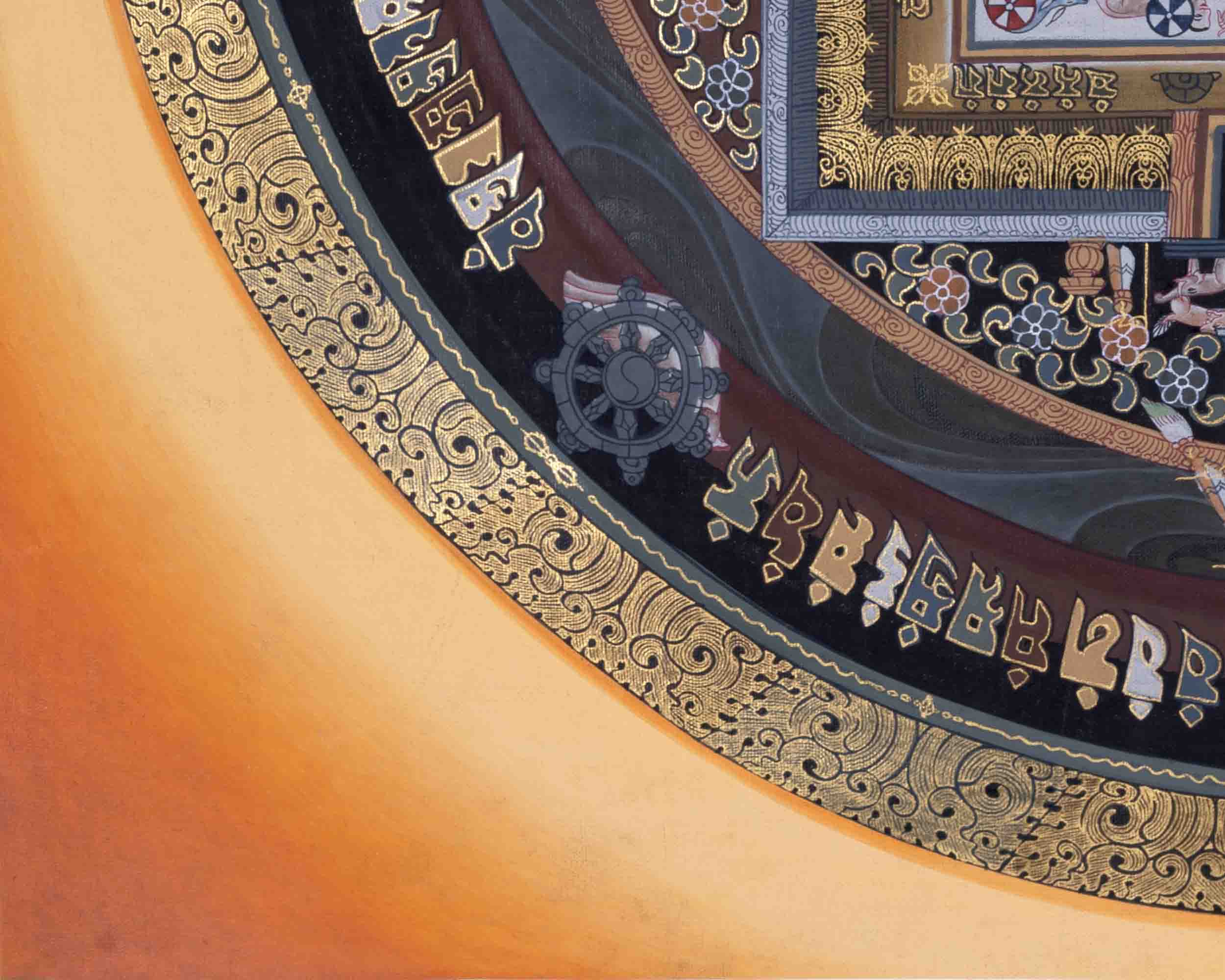 Wheel Of Time | Kalachakra Mandala Thangka | Traditional Wall Decors
