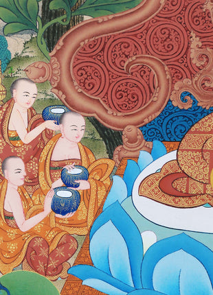 Buddha Shakyamuni Thangka, High Quality Giclee Canvas Print, Digital Print
