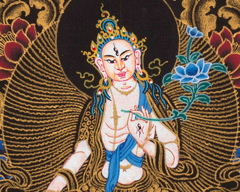 White Tara Mandala Thangka Painting | Tibetan Wall Decoration Thangka