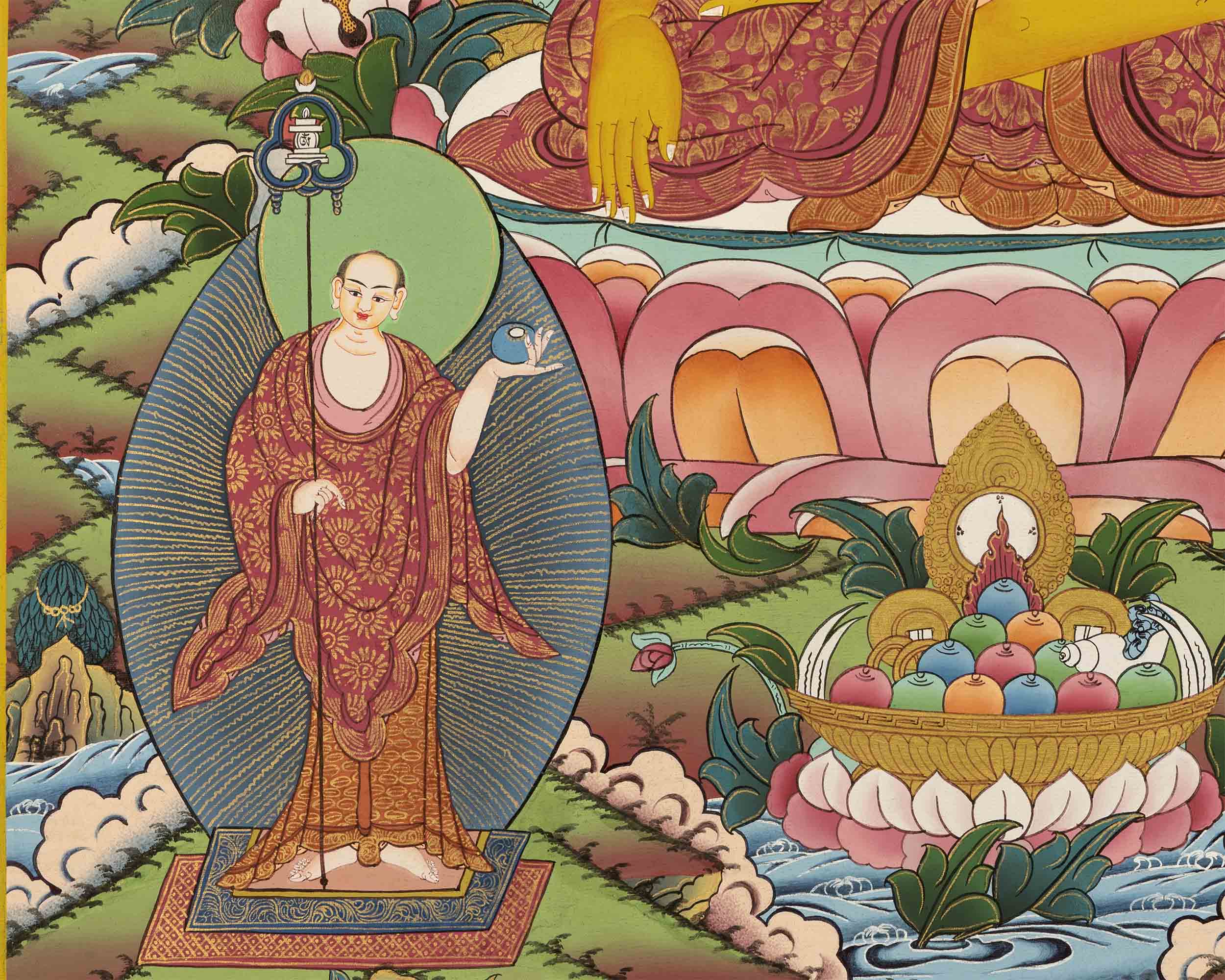 Gautama Buddha Thangka | Gift For Buddhist | Wall Decoration Art