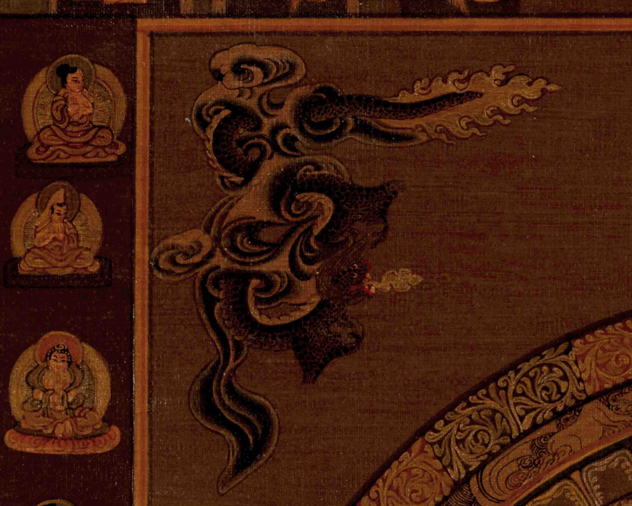 Traditional Mandala Thangka | Oil Varnished Art | Religious Wall Decors