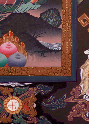Manjushree Thangka Painting | Traditional Tibetan Art | Wall Decors