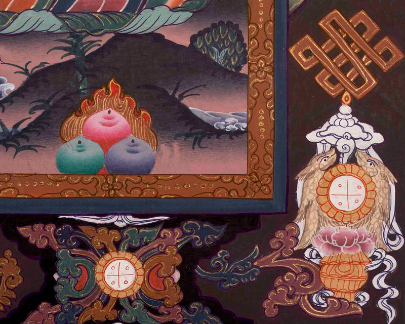 Manjushree Thangka Painting | Traditional Tibetan Art | Wall Decors