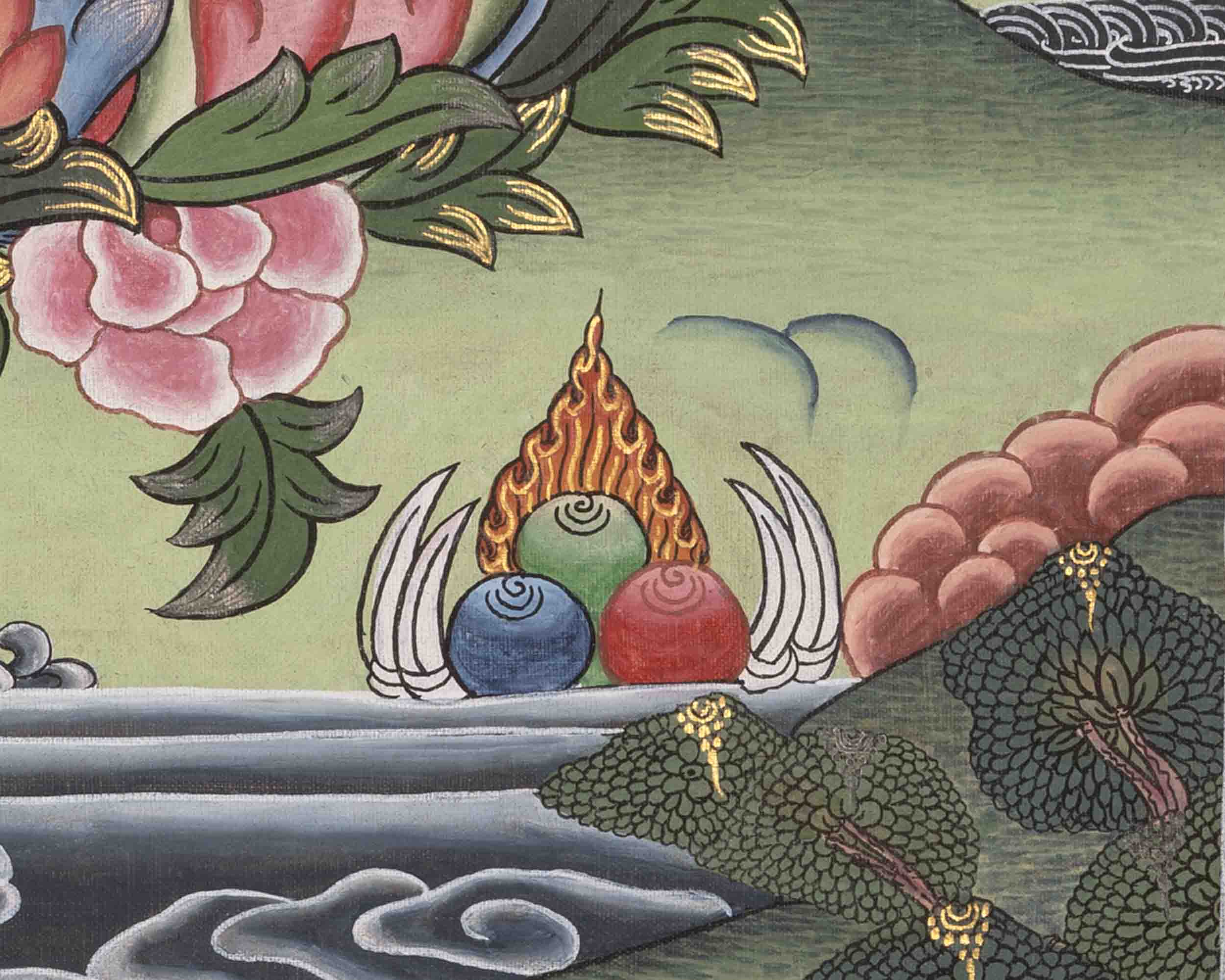 Guru Rinpoche Thangka | Padmasambhava | Religious Wall Decors