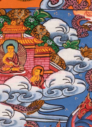 Wheel of Life Buddhist Thangka | Traditional Art | Wall Decors