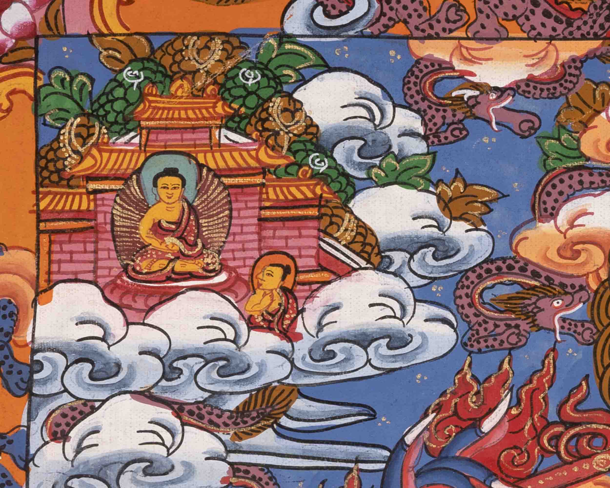 Wheel of Life Buddhist Thangka | Traditional Art | Wall Decors