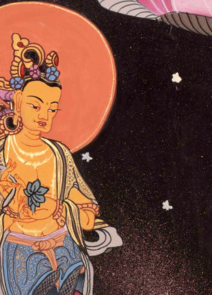 Mother Green Tara Thangka | Religious Buddhist Paint | Wall Decors