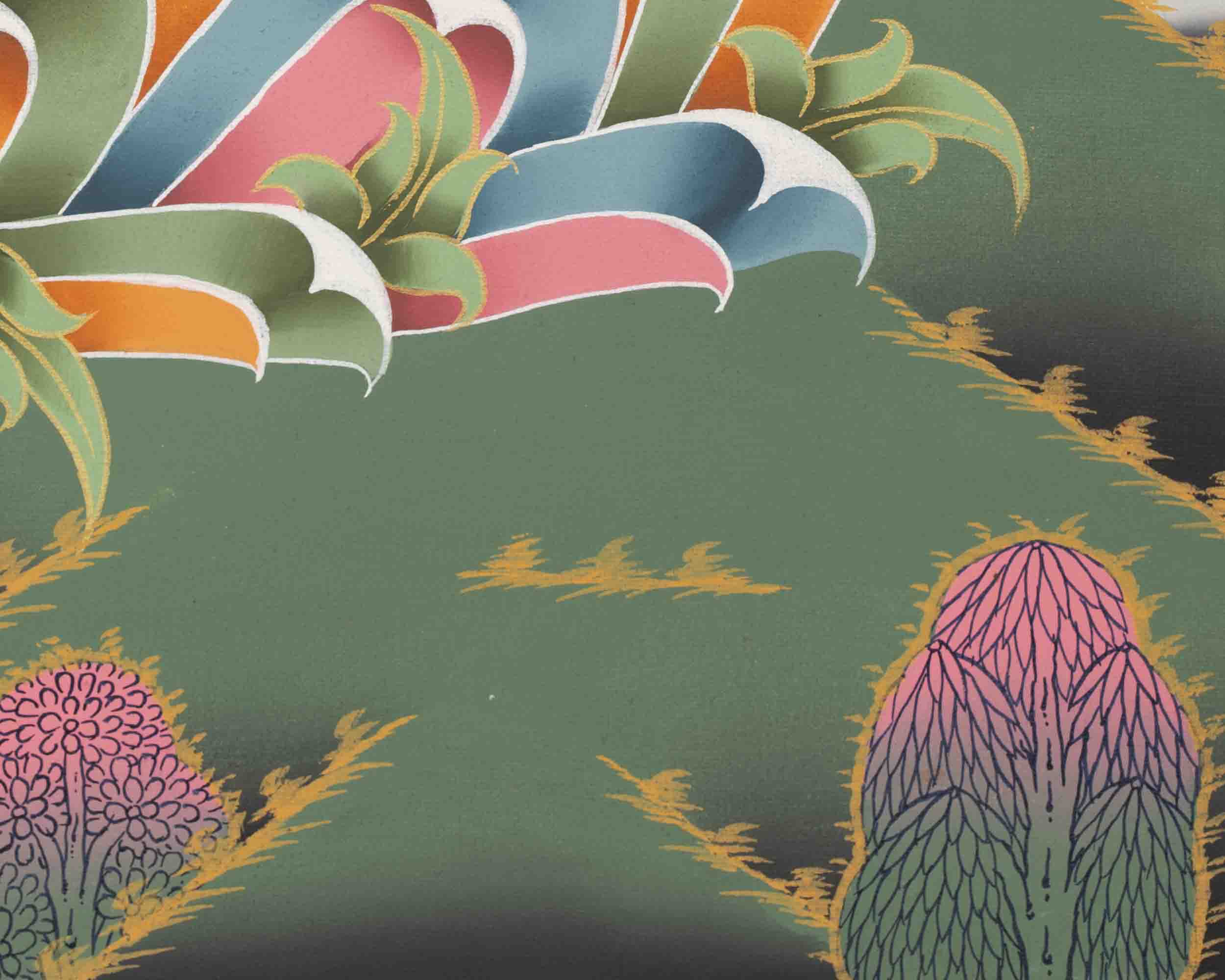 Female Bodhisattva Art | White Tara Thangka | Wall Decors