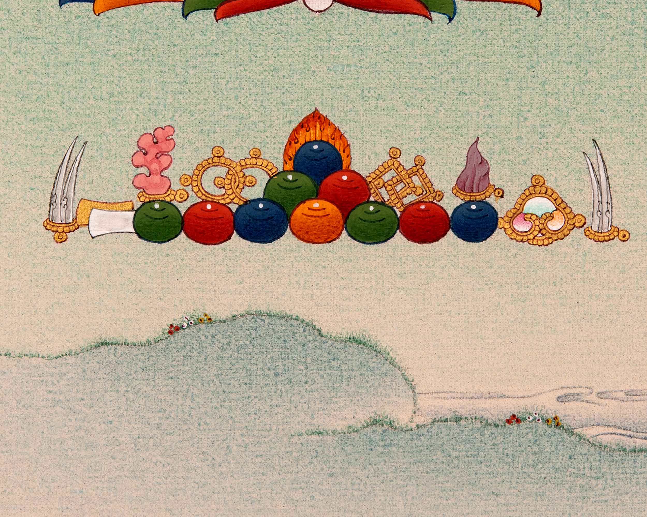 Tara White Thangka | Traditional Hand Painted Buddhist Art