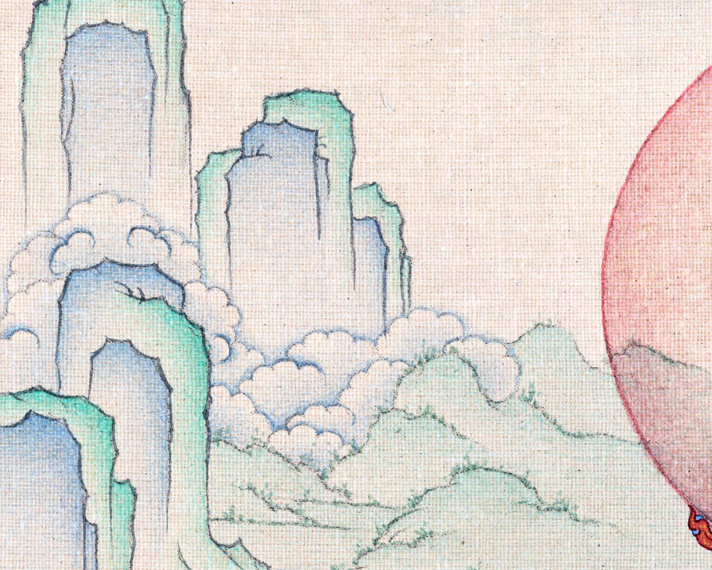 Buddha Green Tara Thangka Painting For Daily Prayers | Traditional Tibetan Buddhist Painting