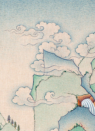 Bodhisattva Manjushri | Buddhist Deity | Digital Thangka Print